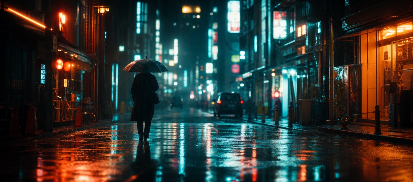 AI generated cinematic city image